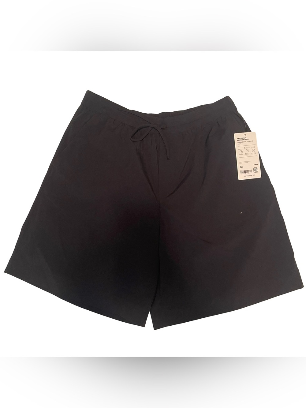 Athleta Black Women's Drawstring Bermuda Shorts